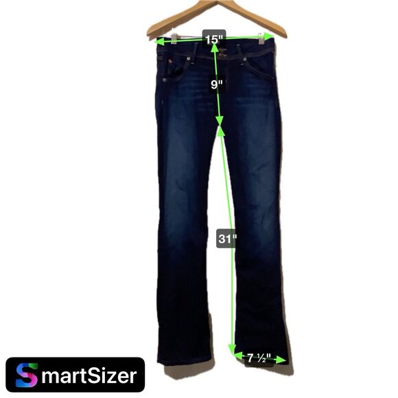 Hudson Jeans Beth Baby Boot Flap Pockets Mid Rise Medium Wash Women’s Size 28 - Picture 8 of 8